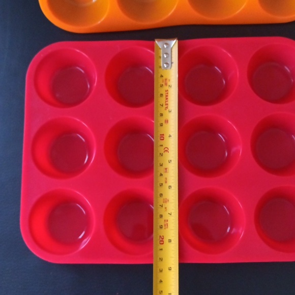 Silicone Muffin Pan Set - Red, Blue, and Orange - Picture 8 of 10